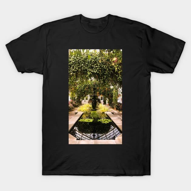 New York Botanical Garden Fountain T-Shirt by Raquel’s Room